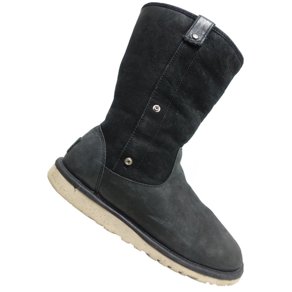 UGG AUSTRALIA Malindi Convertible Black 7 Women Shearling Lined Winter Boots